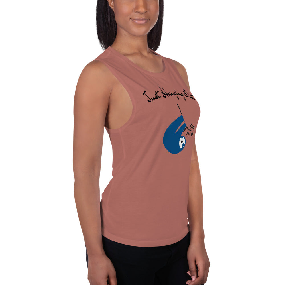 "Just Hanging Out" Ladies’ Muscle Tank
