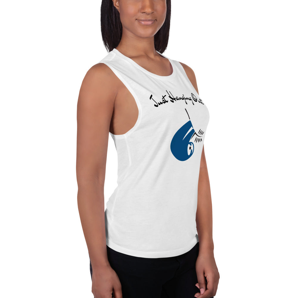 "Just Hanging Out" Ladies’ Muscle Tank