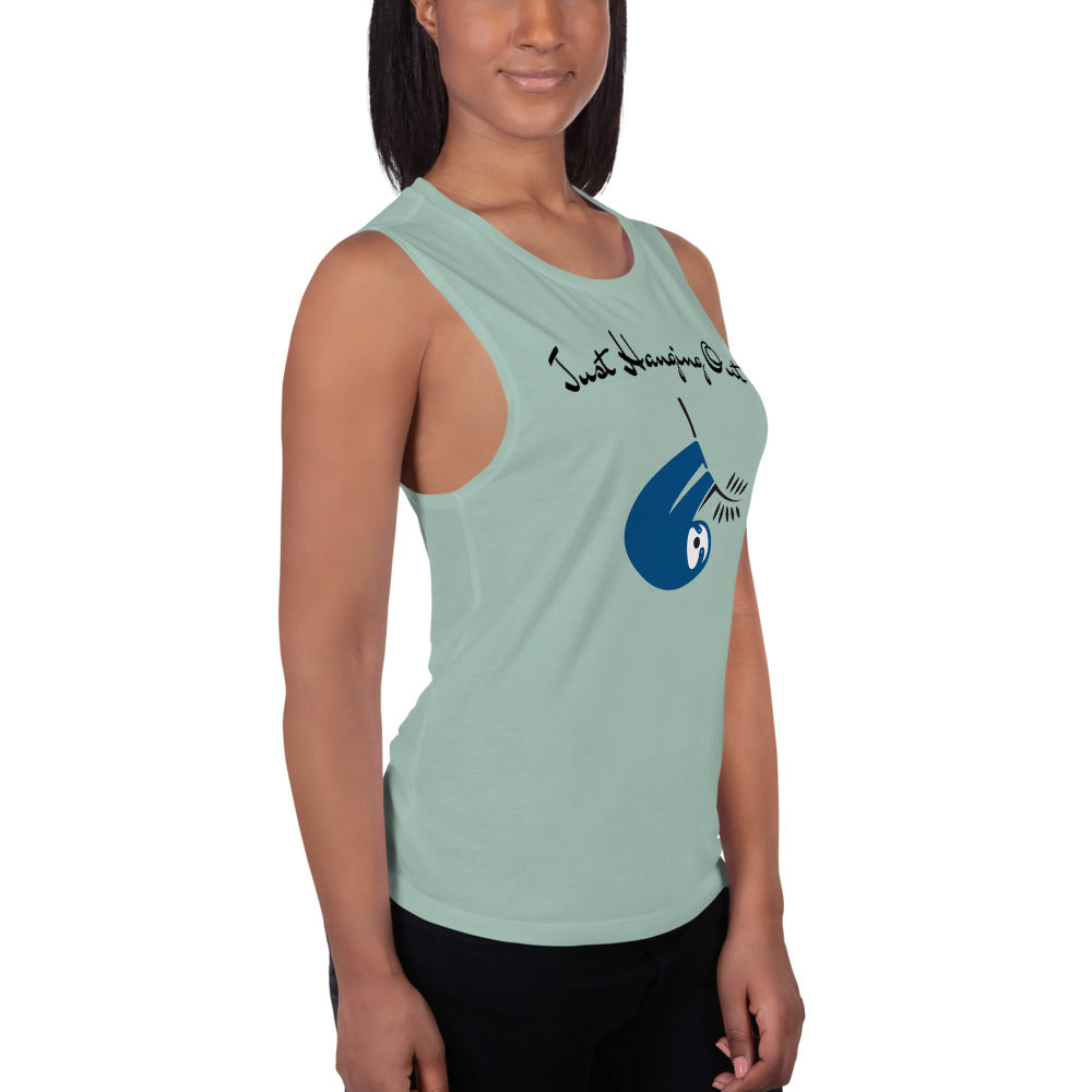 "Just Hanging Out" Ladies’ Muscle Tank