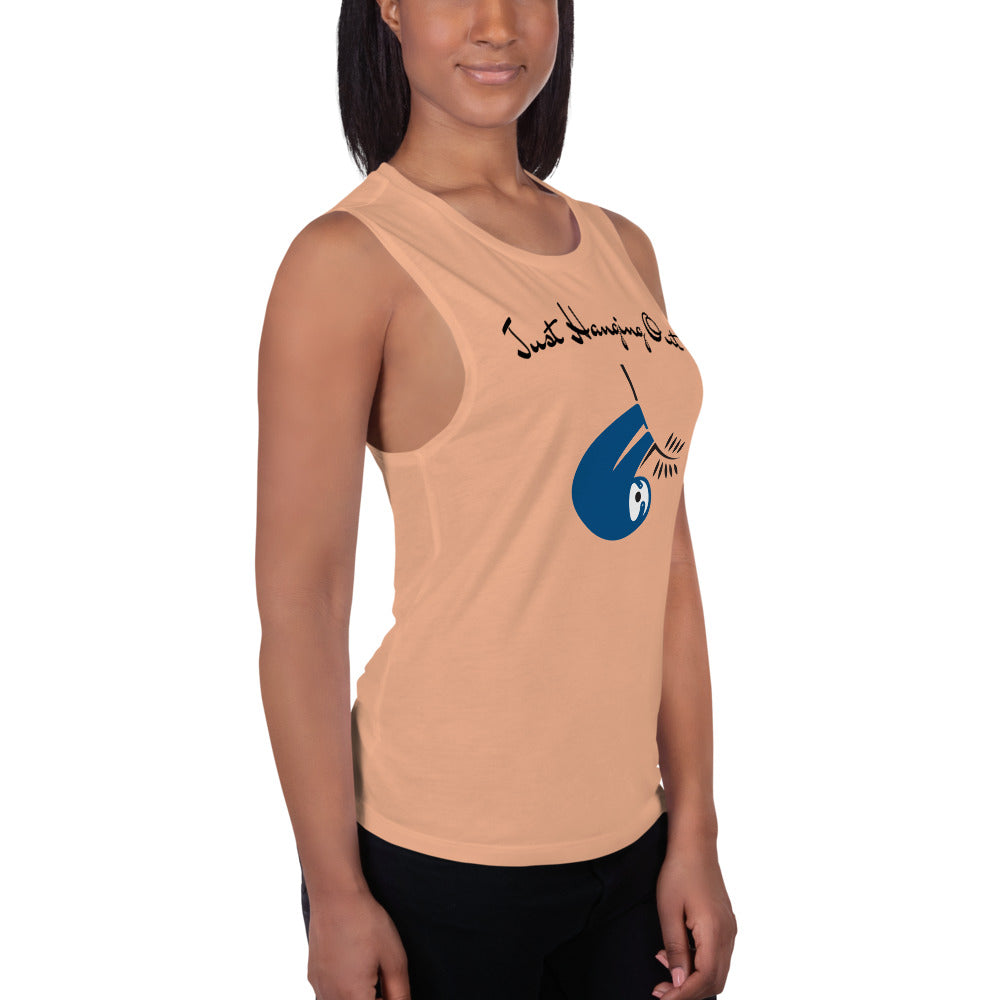 "Just Hanging Out" Ladies’ Muscle Tank