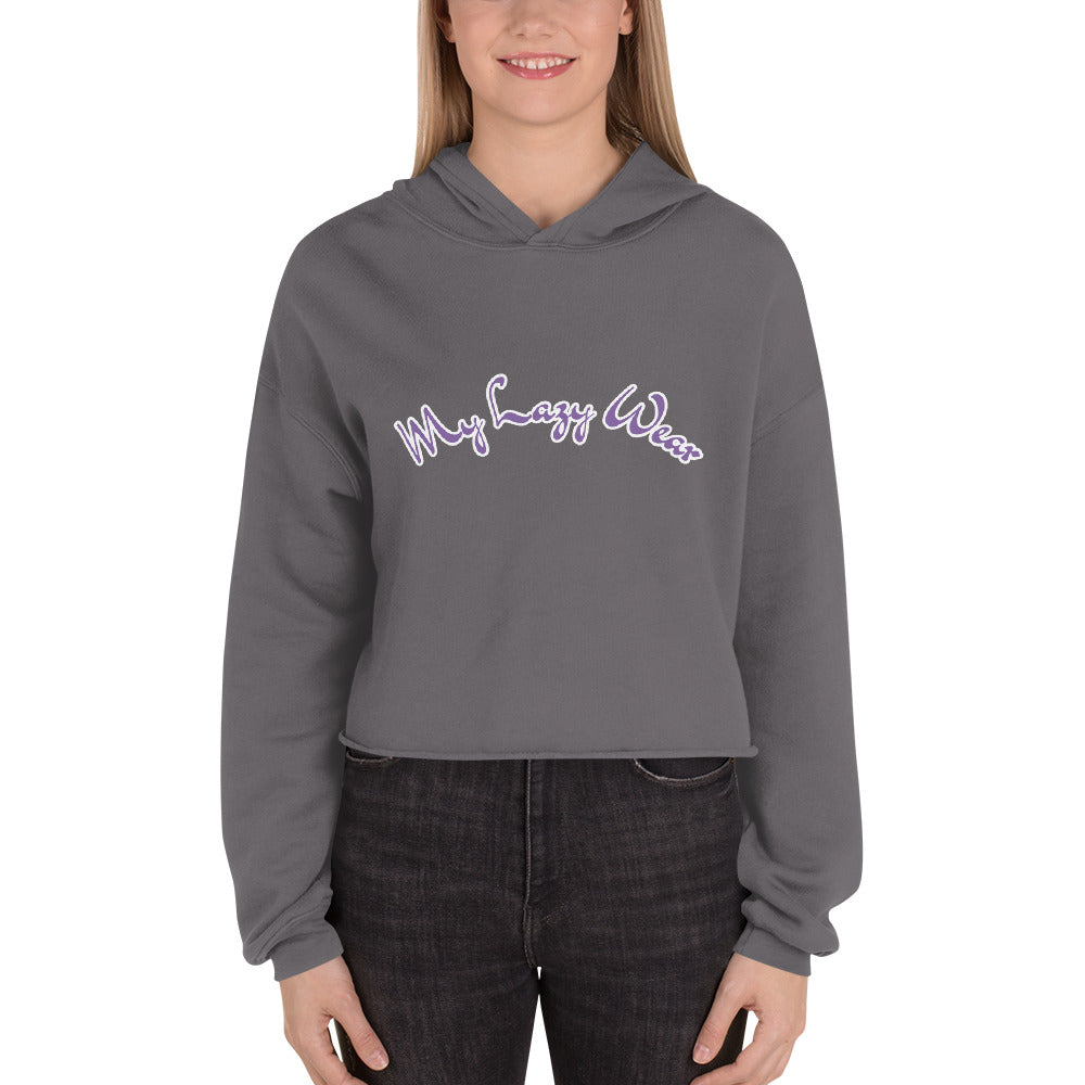 "My Lazy Wear" Crop Hoodie