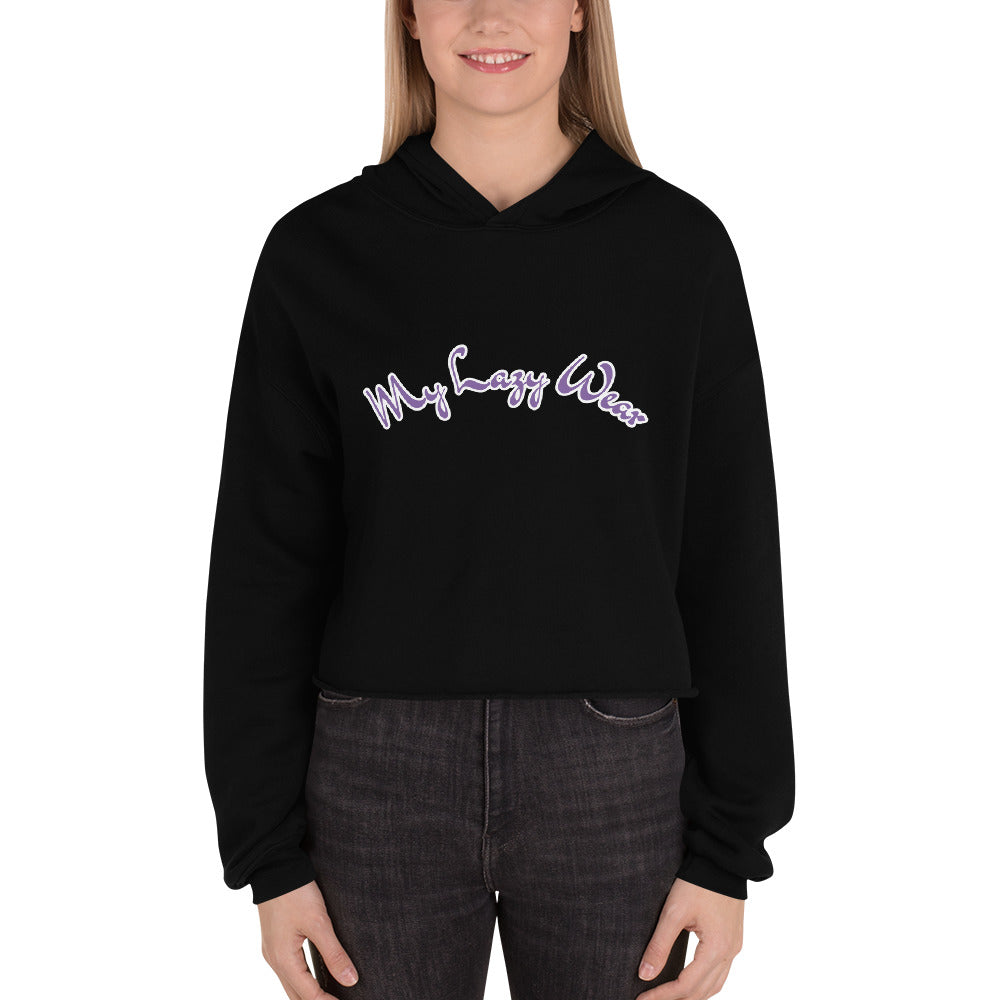 "My Lazy Wear" Crop Hoodie