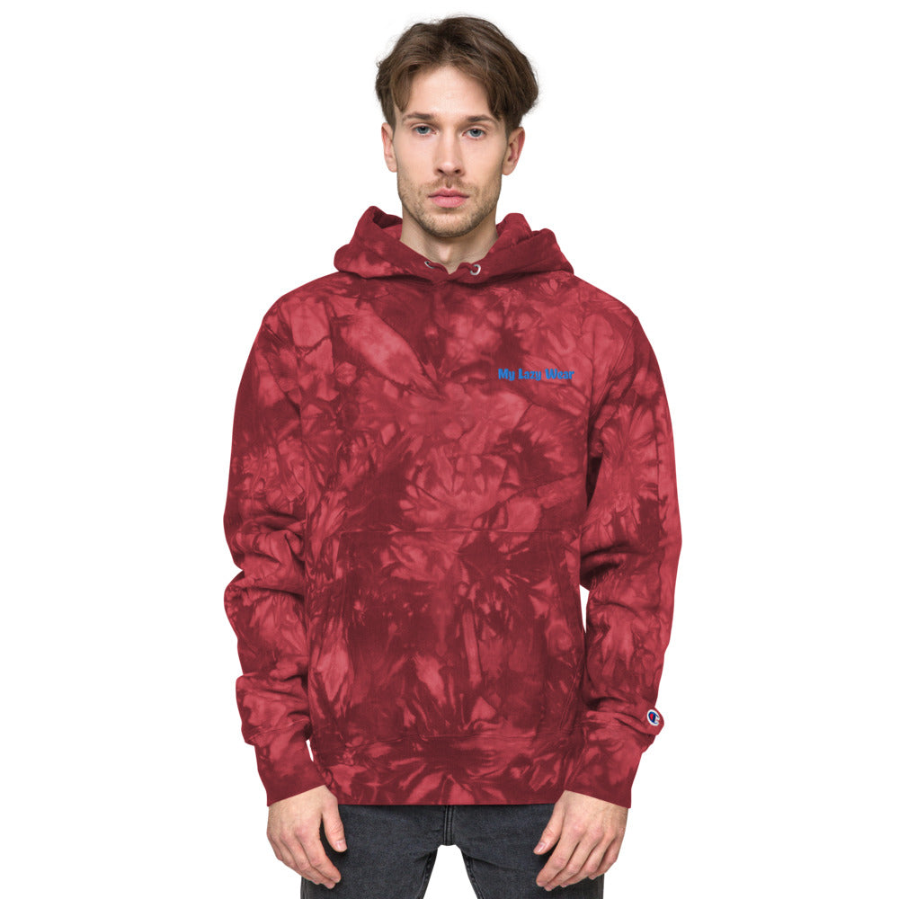 "My Lazy Wear" Unisex Champion tie-dye hoodie
