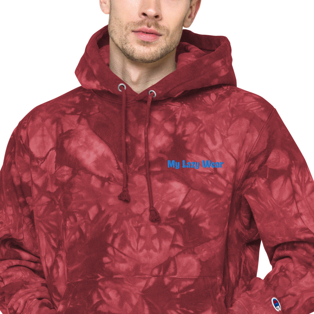 "My Lazy Wear" Unisex Champion tie-dye hoodie