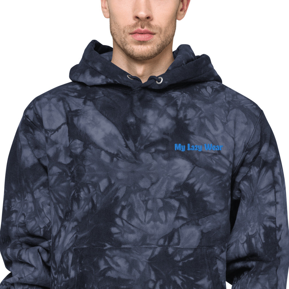 "My Lazy Wear" Unisex Champion tie-dye hoodie