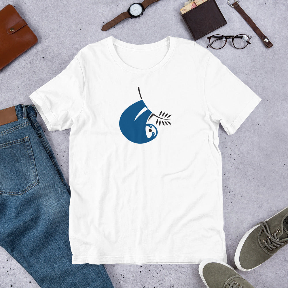 Blue Sloth Short-Sleeve Unisex T-Shirt
